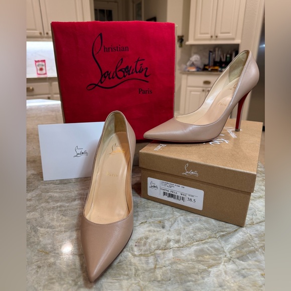 Christian Louboutin Shoes - CHRISTIAN LOUBOUTIN Apostrophy Pump 100 Nappa 38.5